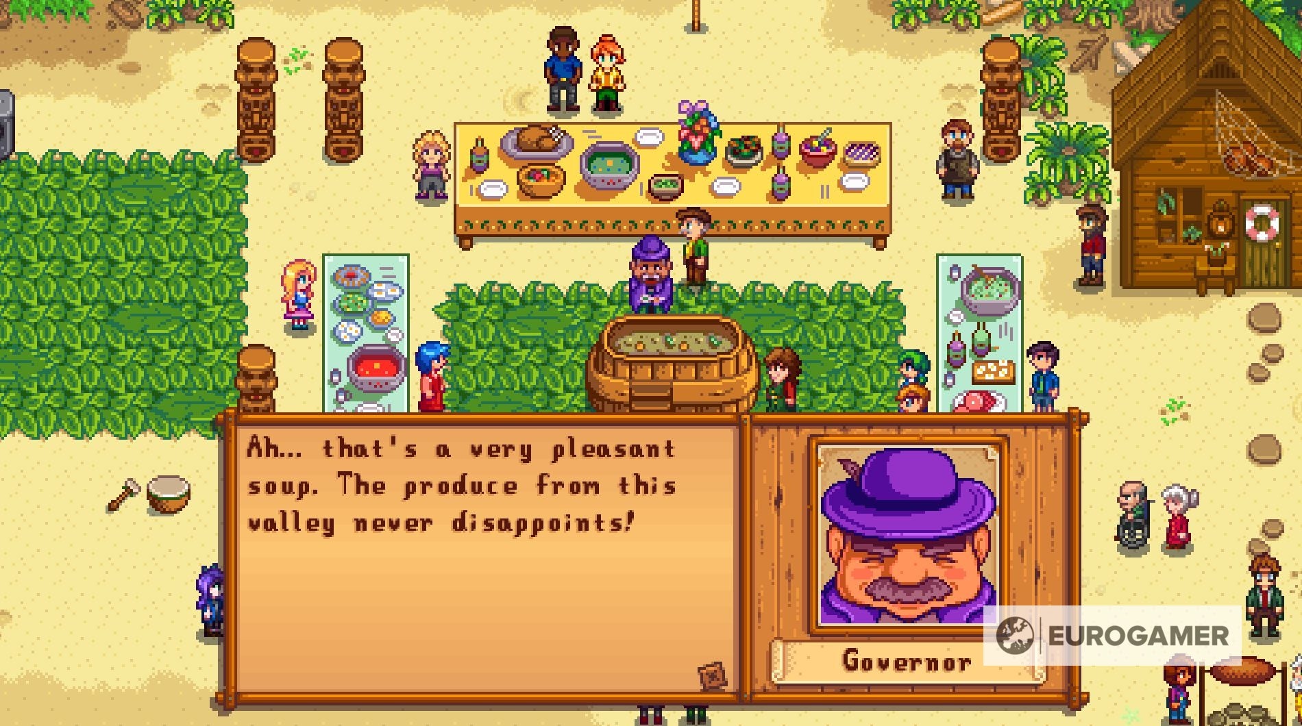 Stardew Valley Luau, including the potluck soup explained